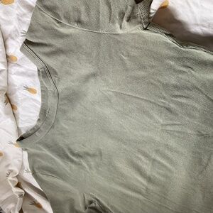 Sage green  baby tee